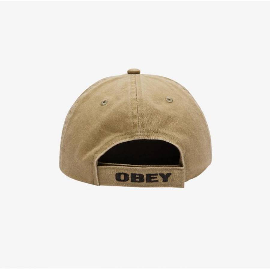 Obey Nothingness 6 Panel Cap - Pigment Khaki