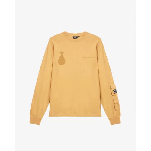 Obey X Napapijri Heavyweight Long Sleeve T-Shirt - Beige Oak