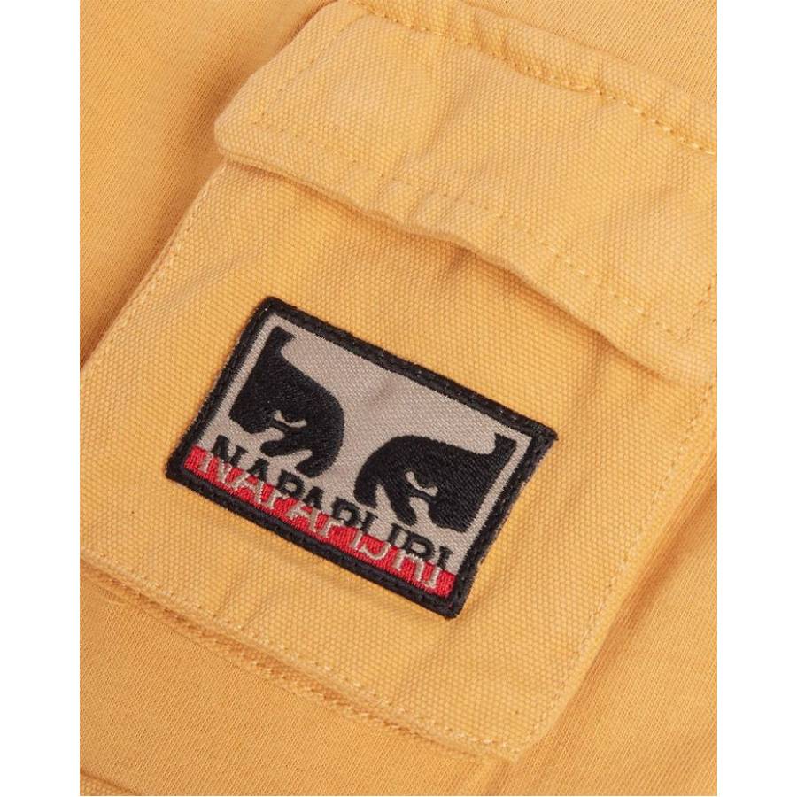 Obey X Napapijri Heavyweight Long Sleeve T-Shirt - Beige Oak