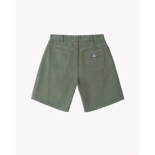 Obey Bigwig Baggy Denim Shorts - Laurel Wreath