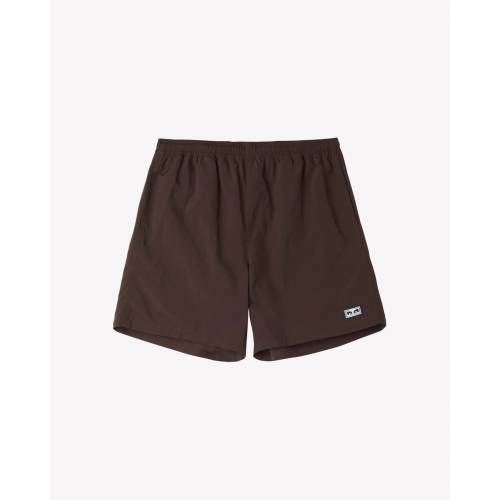 Obey Easy Eyes Nylon Shorts - Java Brown