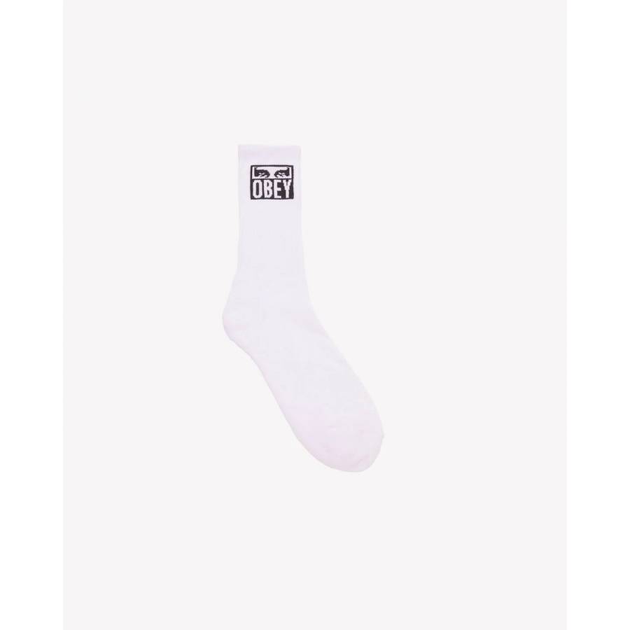 Obey Eyes Icon Socks - White