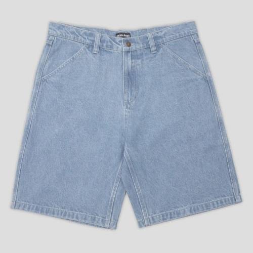 Pass Port Workers Club Short - Washed Light Indigo