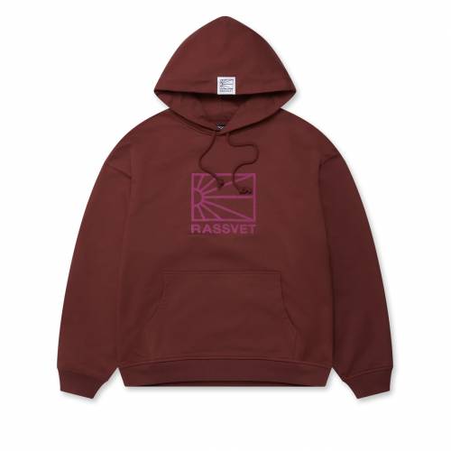 Rassvet Logo Hoodie - Burgundy