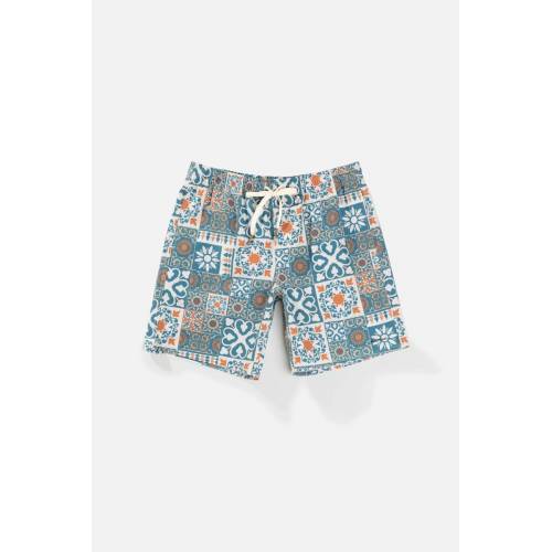 Rhythm Tile Beach Short - Teal