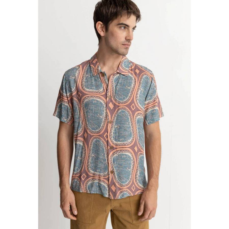 Rhythm Vista SS Shirt - Rust