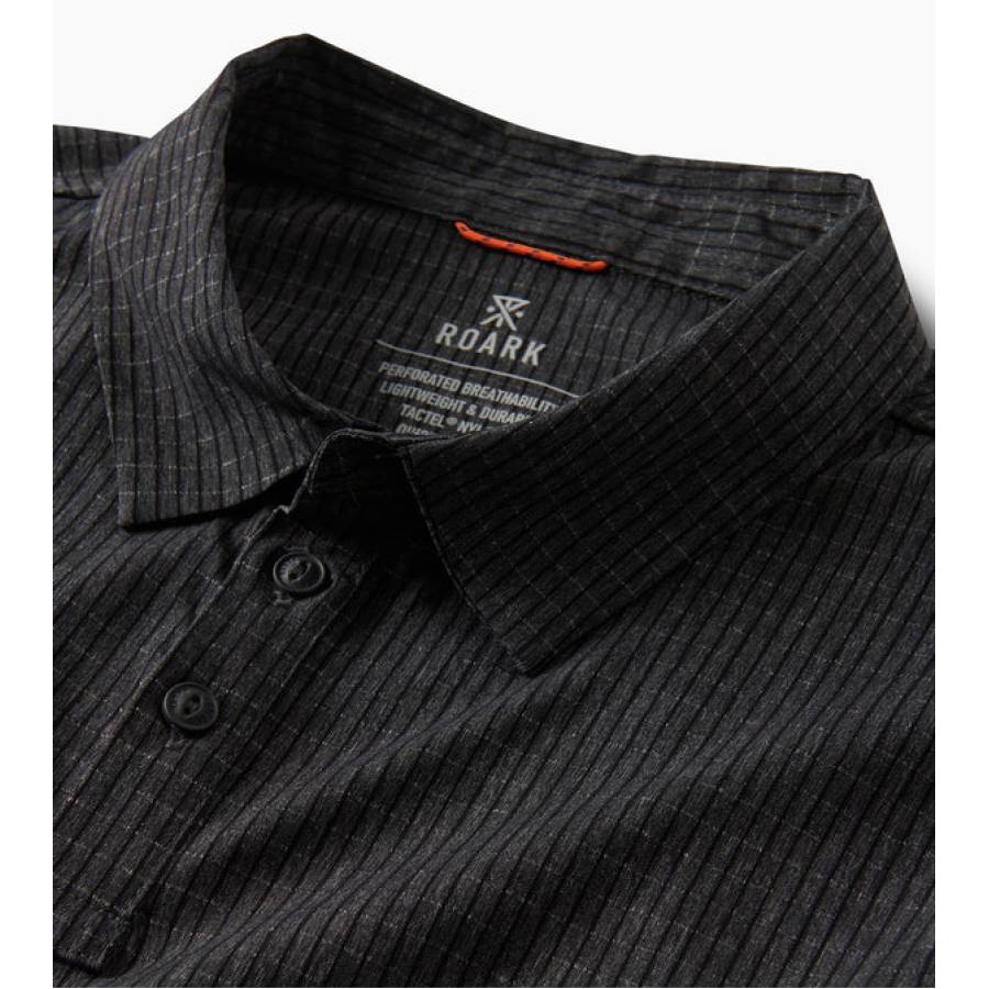 Roark Bless Up Breathable Polo Shirt - Black