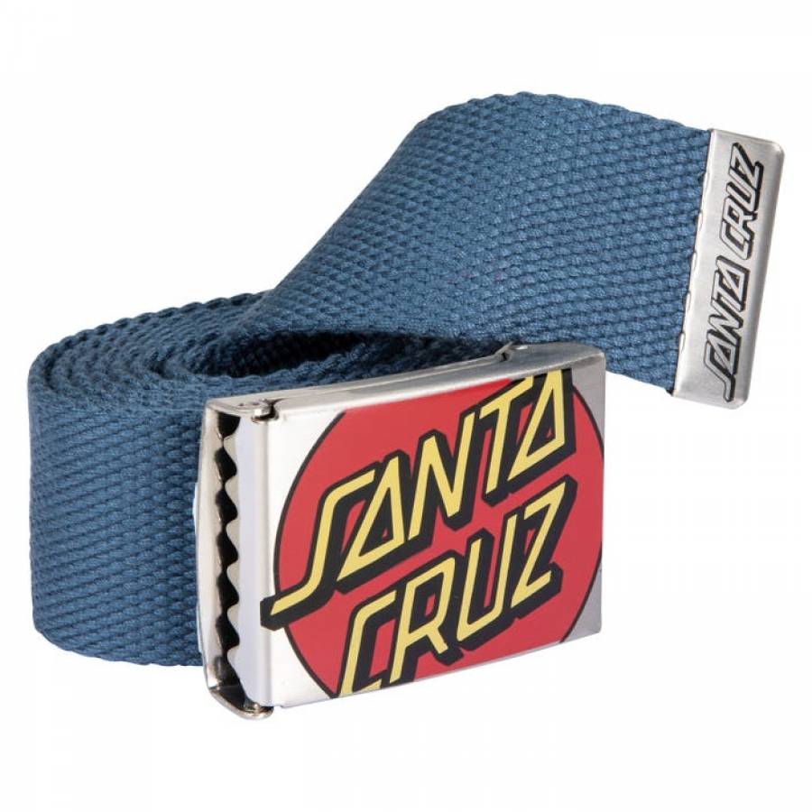 Santa Cruz Crop Dot Belt - Dusty Blue