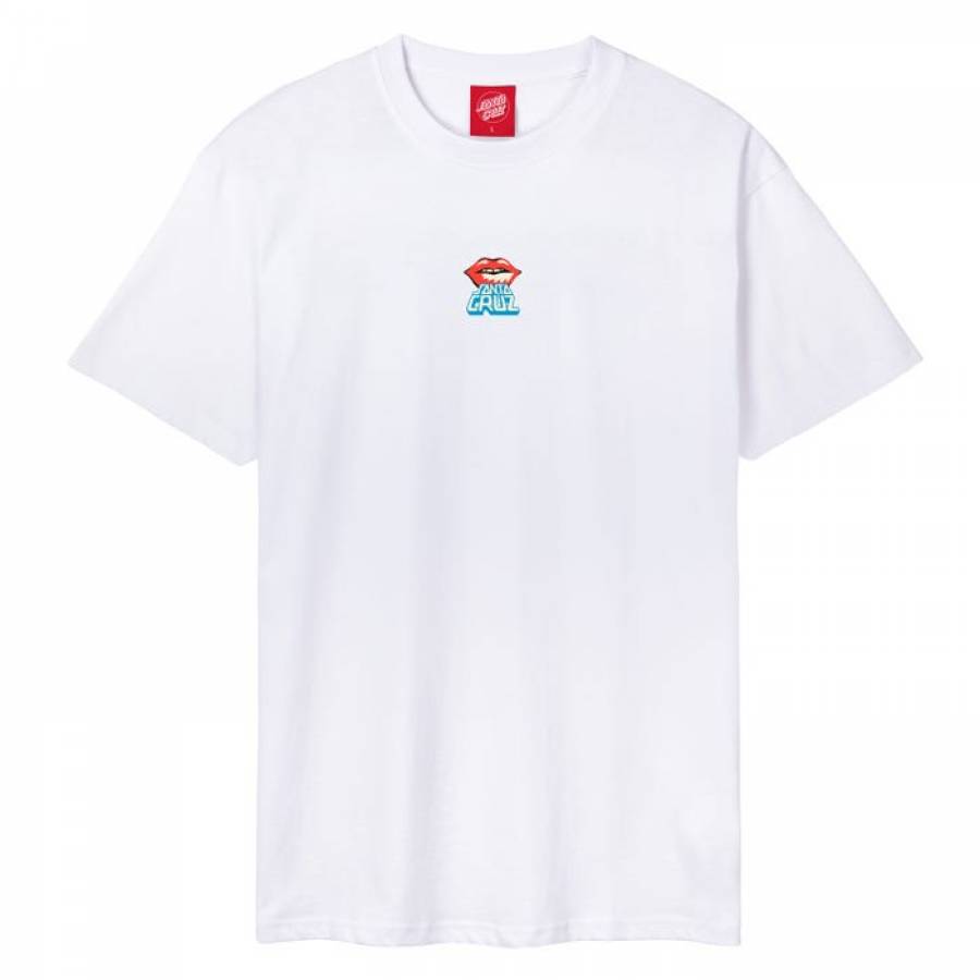 Santa Cruz Johnson Danger Zone 2 T-Shirt - White