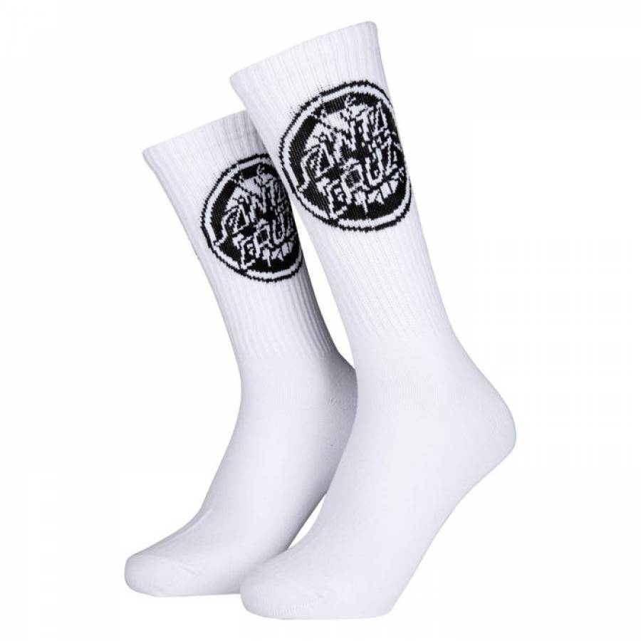 Santa Cruz Rob Target Socks - White