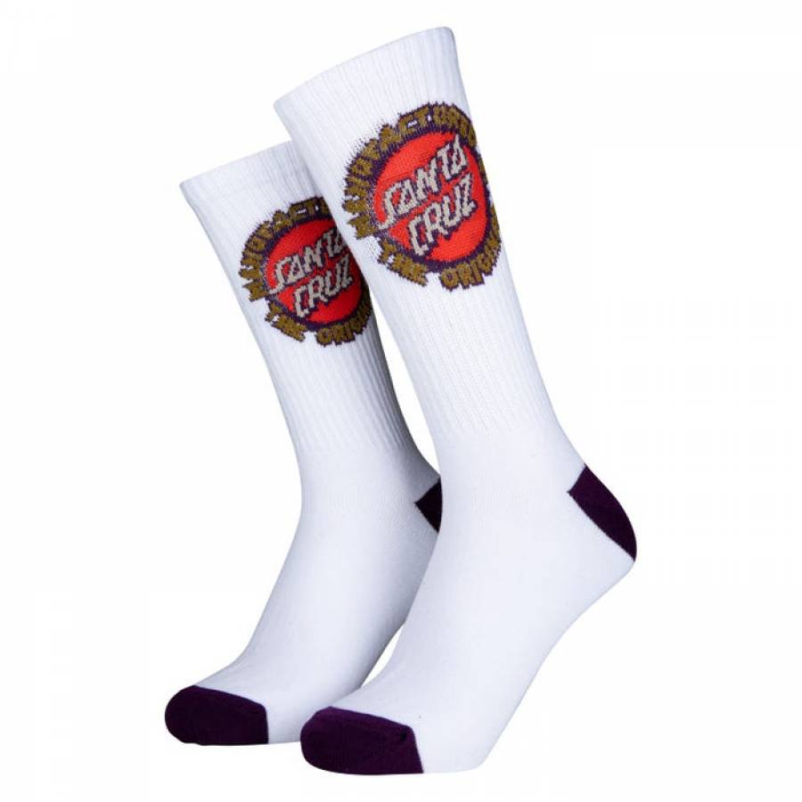 Santa Cruz Speed MFG Socks - White