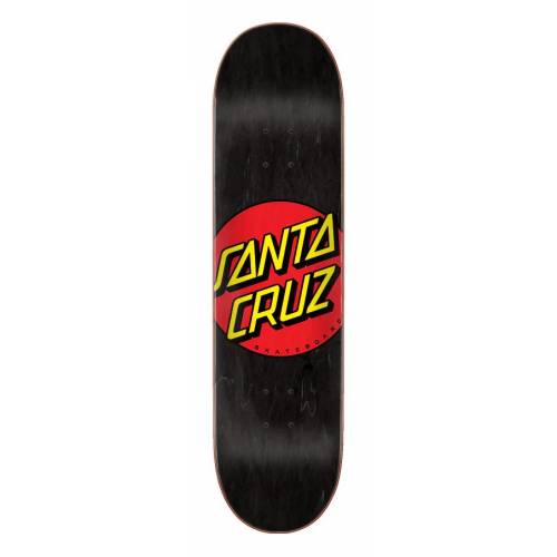 Santa Cruz Classic Dot Black Deck - 8.25