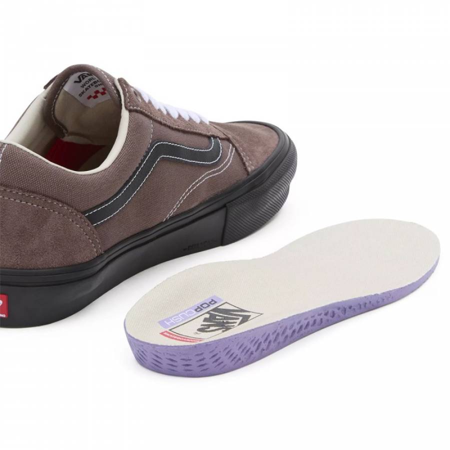 Vans Skate Old Skool Shoes - Taupe / Black