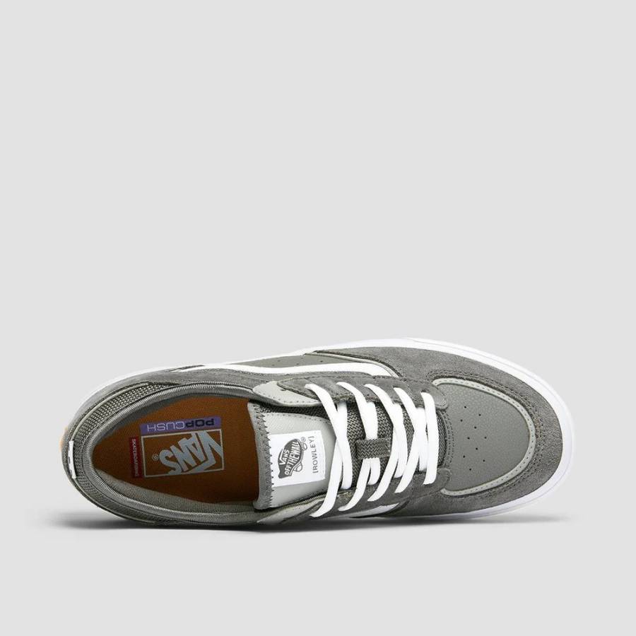 Vans Skate Rowley Shoes - Grey / White