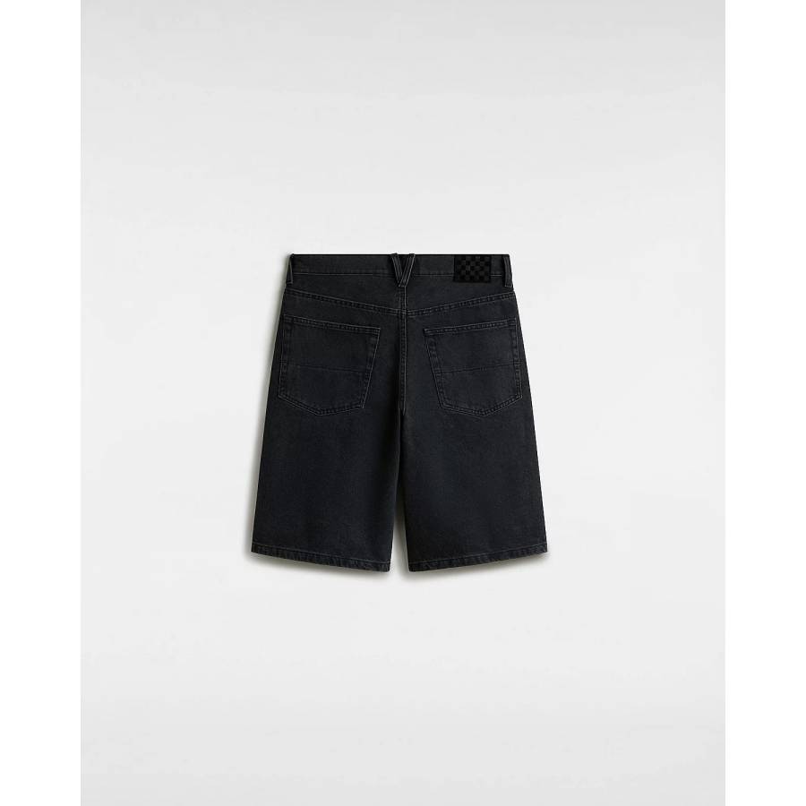 Vans Check-5 Baggy Denim Shorts - Black