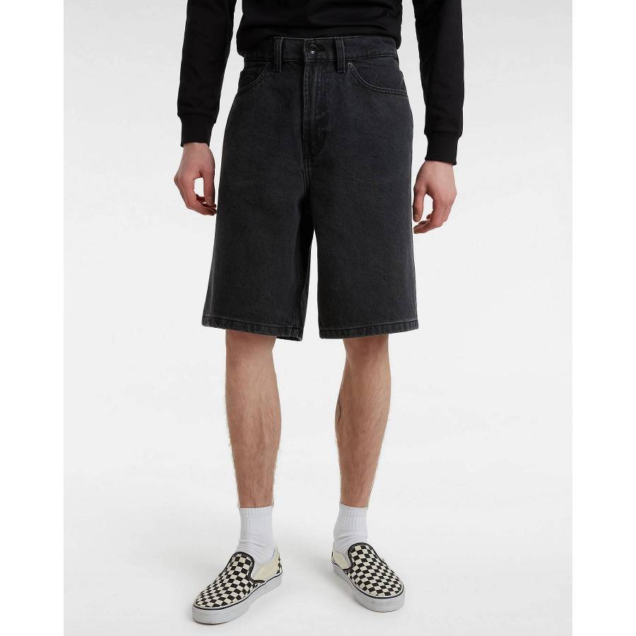 Vans Check-5 Baggy Denim Shorts - Black