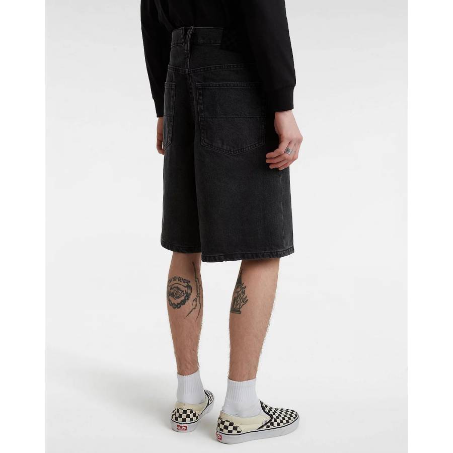 Vans Check-5 Baggy Denim Shorts - Black