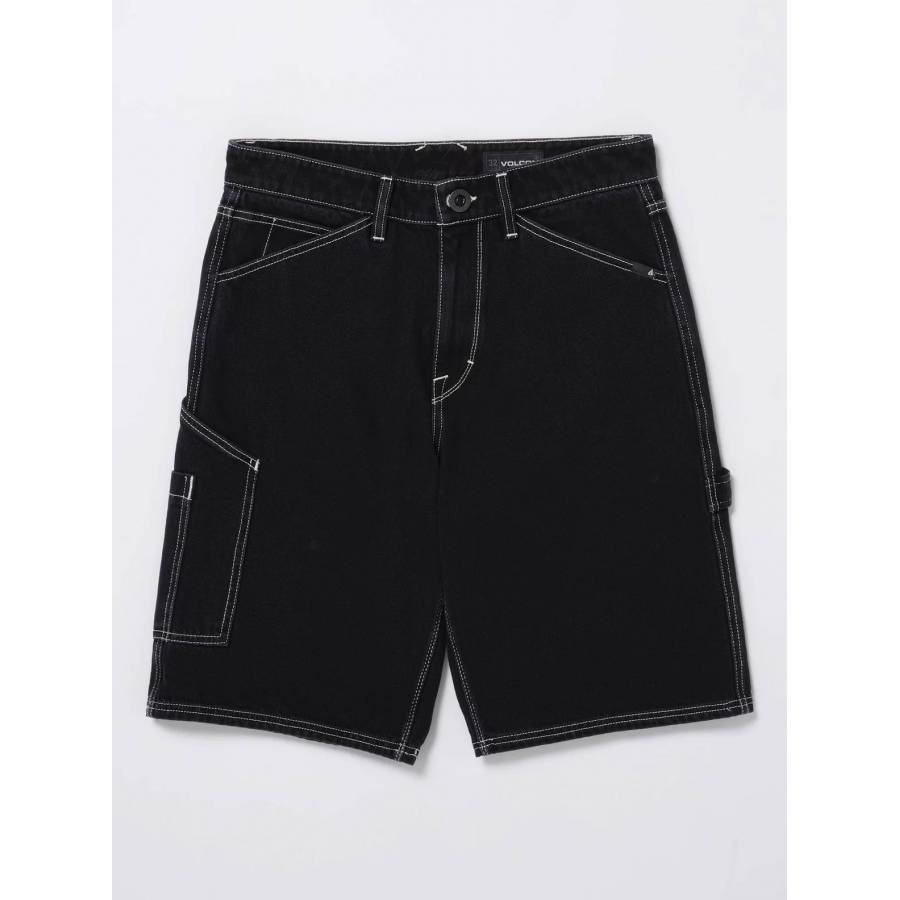 Volcom Labored Denim Utility Shorts - Black