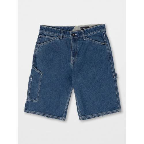 Volcom Labored Denim Utility Short - Indigo Ridge Wash