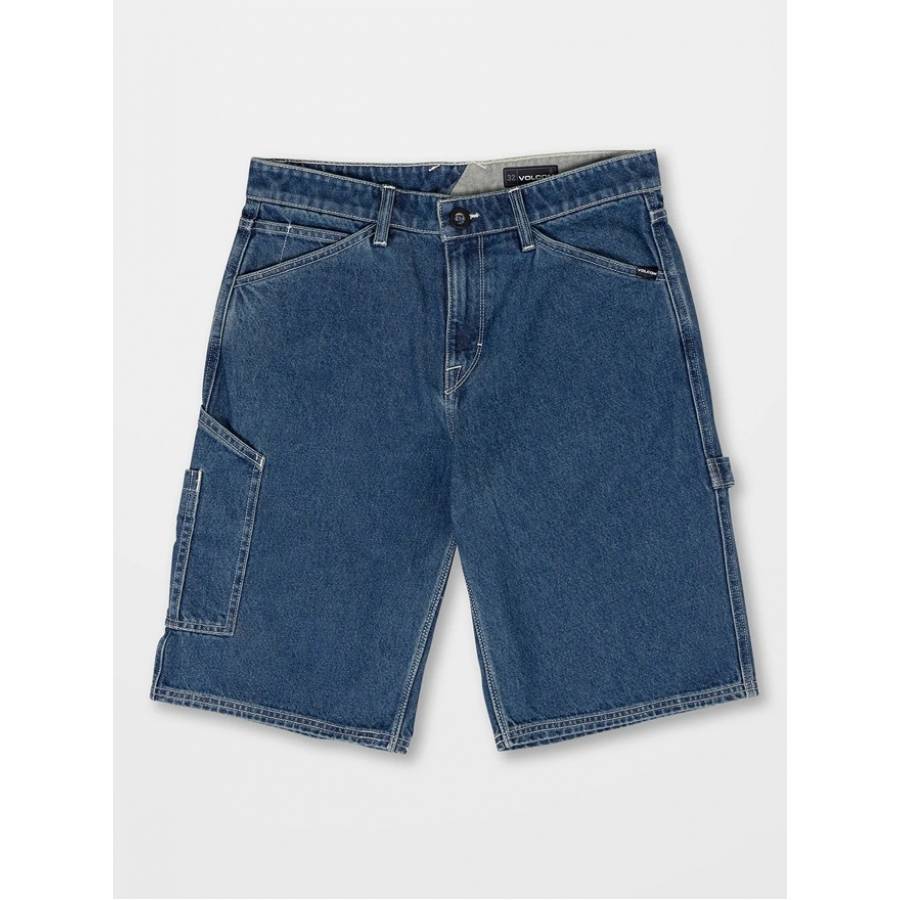Volcom Labored Denim Utility Short - Indigo Ridge ...