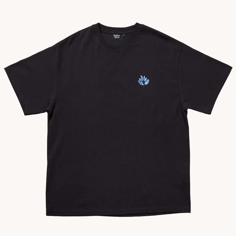 Blue Flowers X Magenta T-Shirt - Black