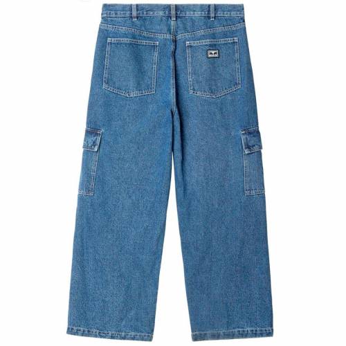 Obey Bigwig Cargo Denim Pant - Light Indigo