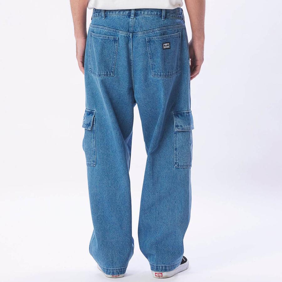 Obey Bigwig Cargo Denim Pant - Light Indigo
