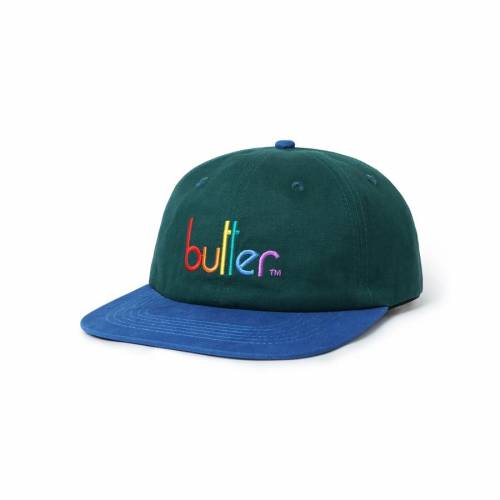 Butter Colours 6 Panel Cap - Forest / Blue