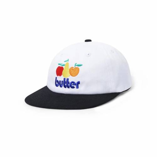 Butter Orchard 6 Panel Cap - White / Black