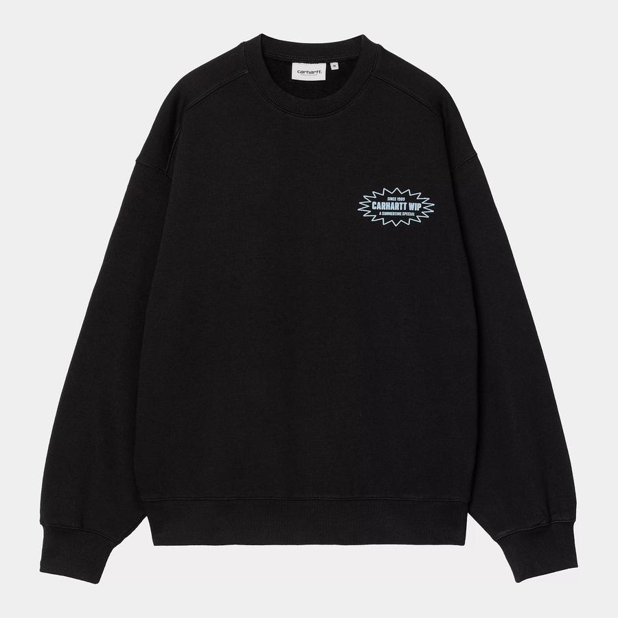 Carhartt WIP Catalogue Sweatshirt - Black / Bluebird