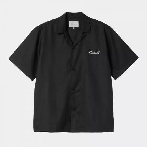 Carhartt WIP S/S Delray Shirt - Black / White