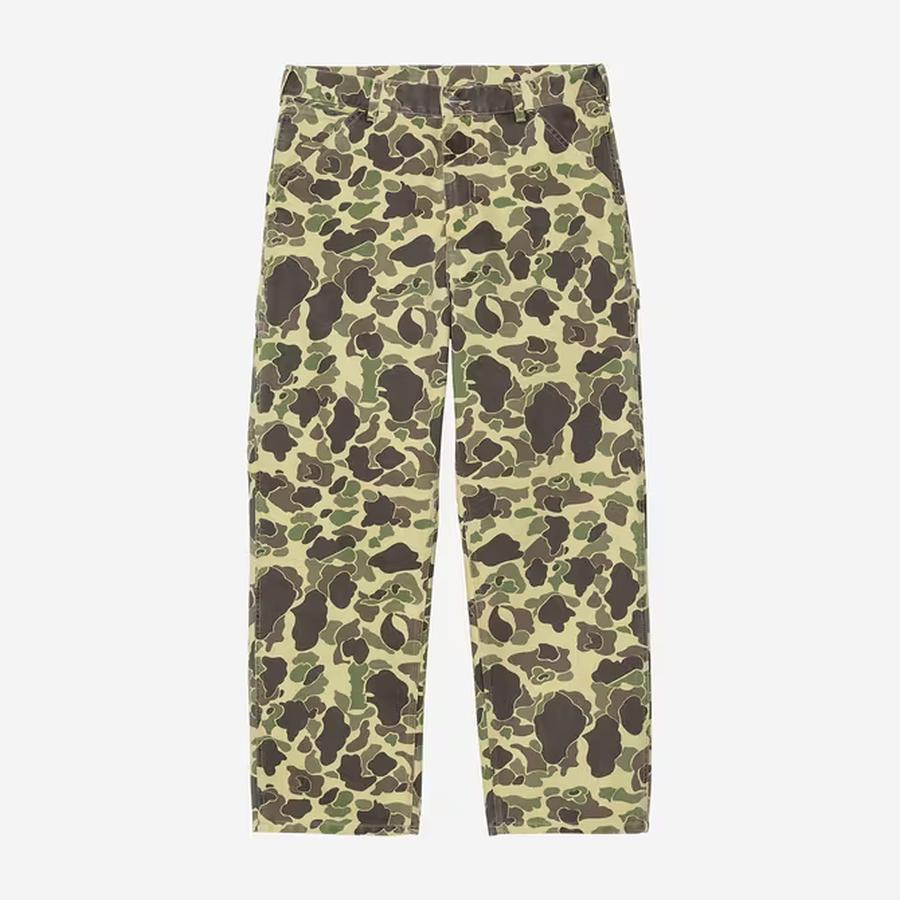Carhartt WIP Camo Duck Single Knee Pant - Green (Stone Washed)
