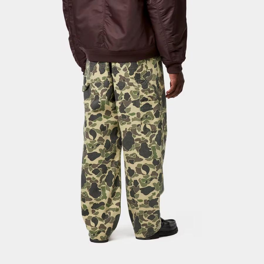 Carhartt WIP Camo Duck Single Knee Pant - Green (Stone Washed)
