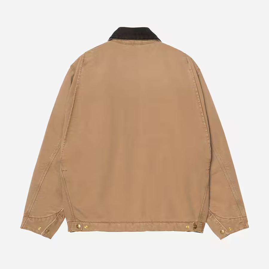 Carhartt WIP OG Detroit Jacket - Hamilton Brown / Tobacco (Stone Canvas)