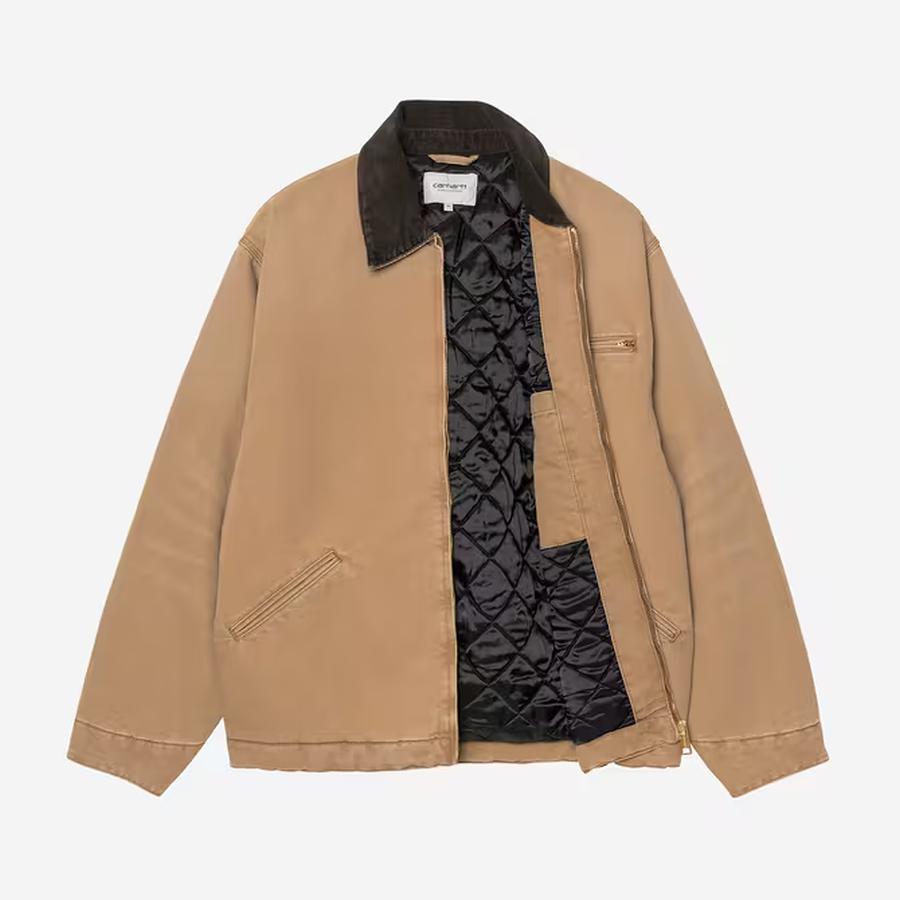 Carhartt WIP OG Detroit Jacket - Hamilton Brown / Tobacco (Stone Canvas)