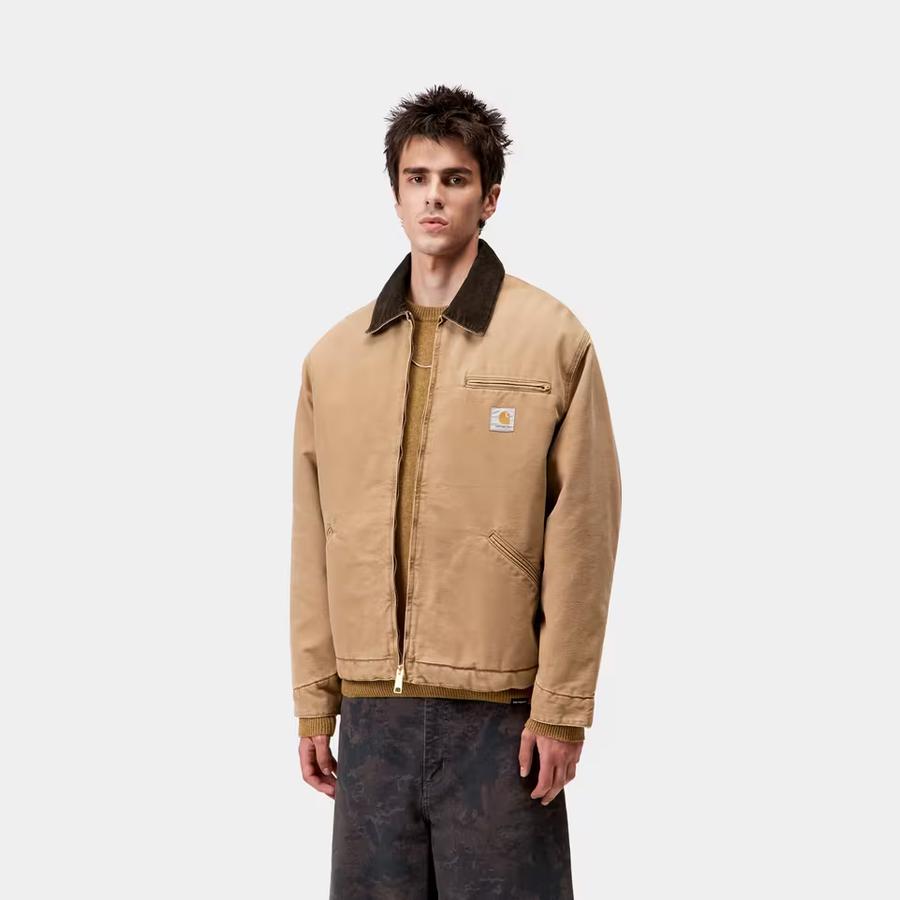 Carhartt WIP OG Detroit Jacket - Hamilton Brown / Tobacco (Stone Canvas)