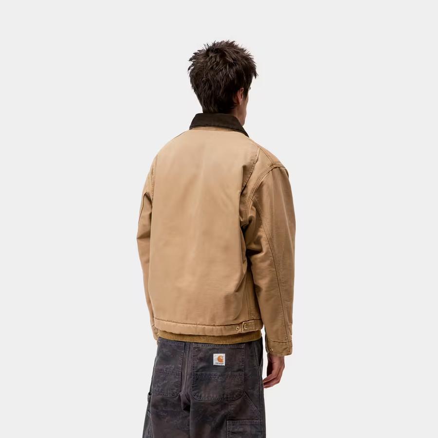 Carhartt WIP OG Detroit Jacket - Hamilton Brown / Tobacco (Stone Canvas)