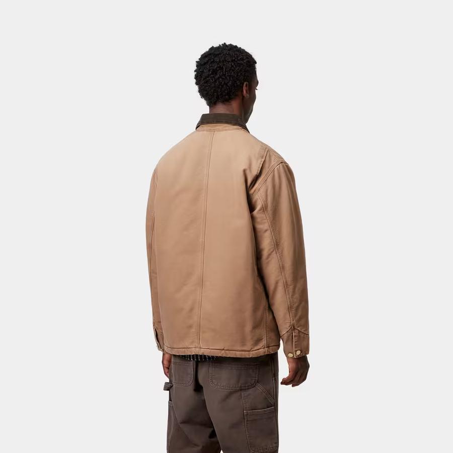 Carhartt WIP OG Chore Coat - Hamilton Brown / Tobacco (Stone Canvas)