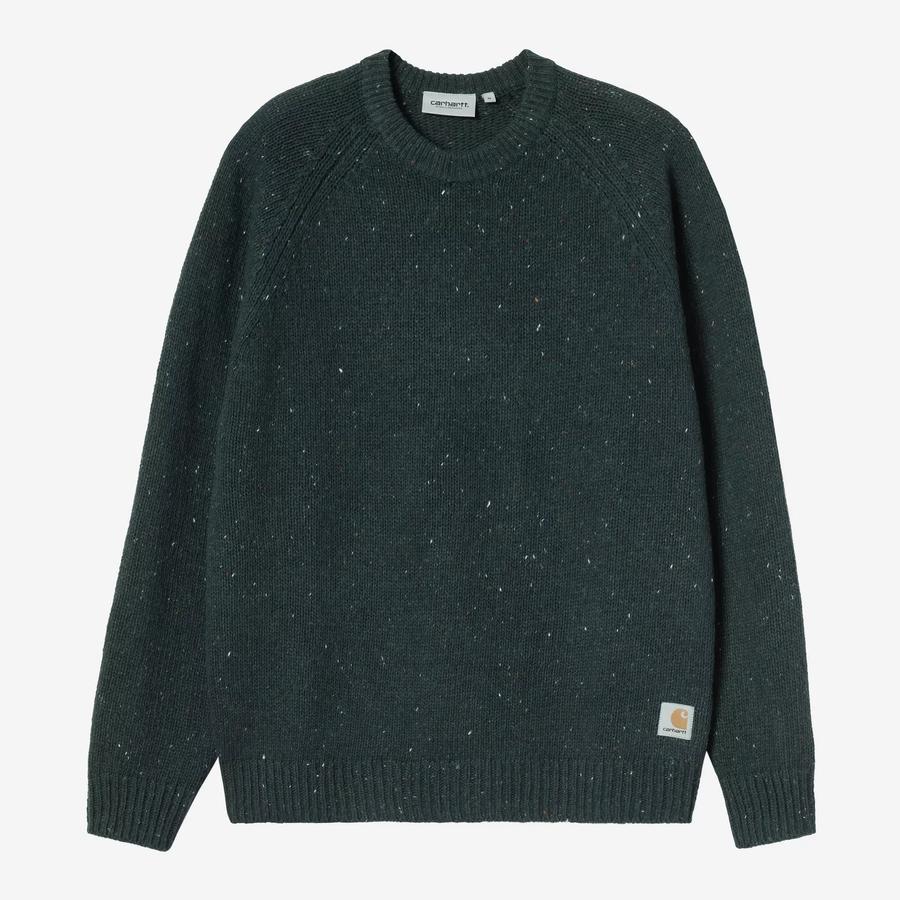 Carhartt WIP Anglistic Sweater - Speckled Deep Lag...