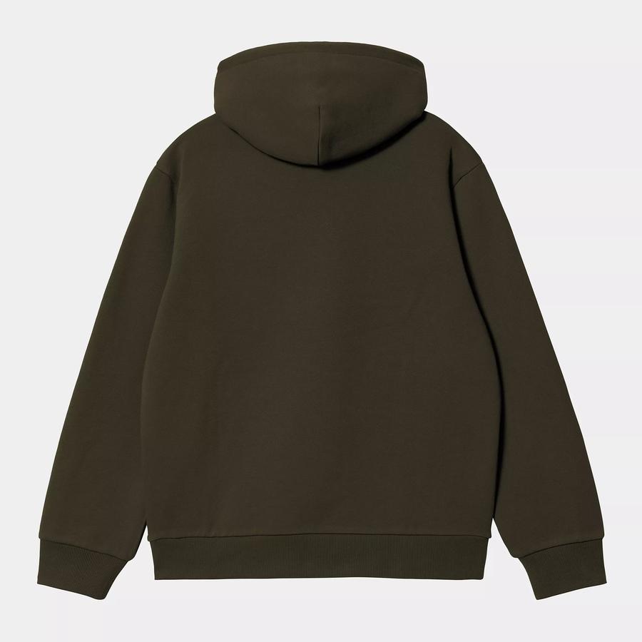 Carhartt WIP Hooded Carhartt Sweatshirt - Turtle / Air Pink