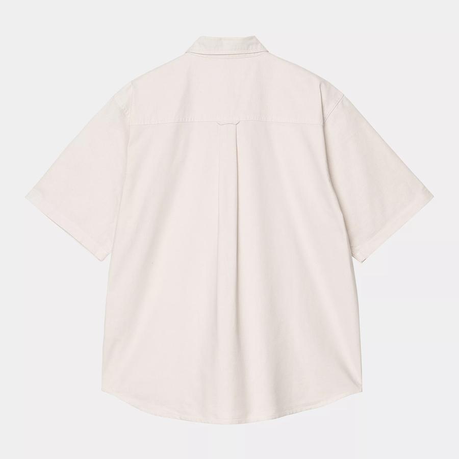 Carhartt WIP S/S Braxton Shirt - Fleur De Sel / Wax