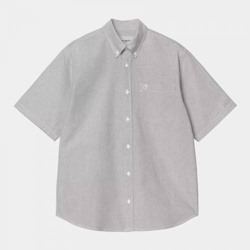 Carhartt WIP S/S Braxton Shirt - Graphite / Wax