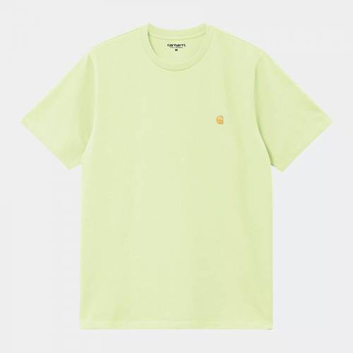 Carhartt WIP S/S Chase T-Shirt - Air Green / Gold