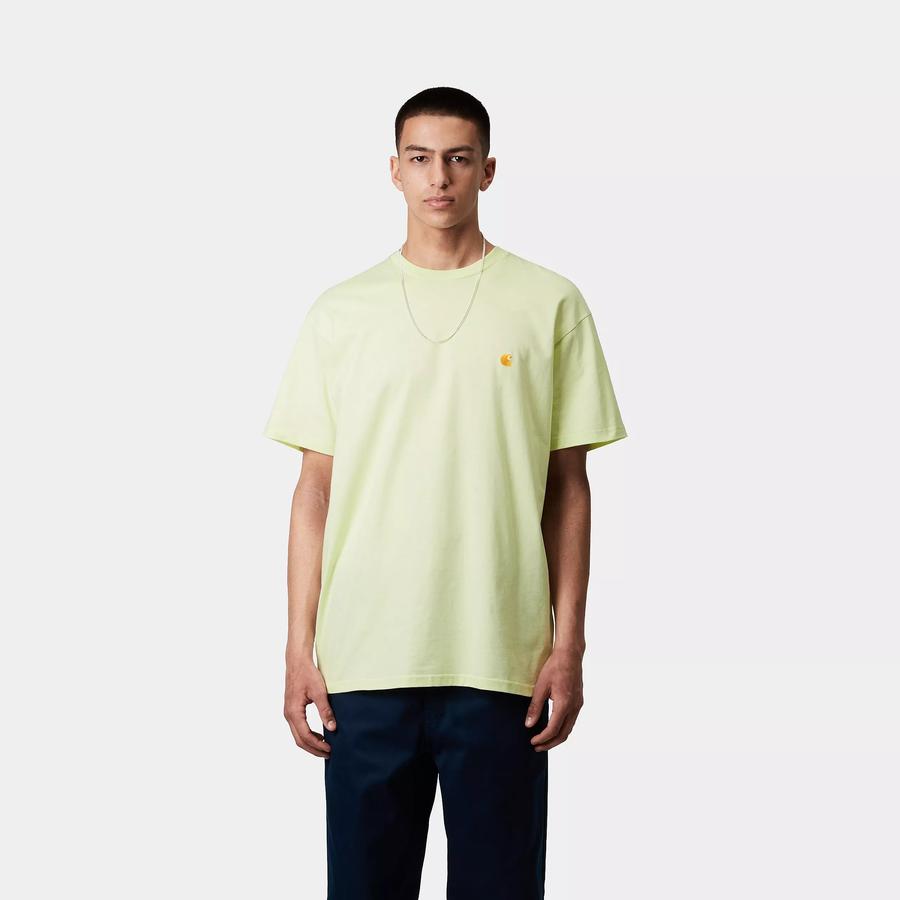 Carhartt WIP S/S Chase T-Shirt - Air Green / Gold