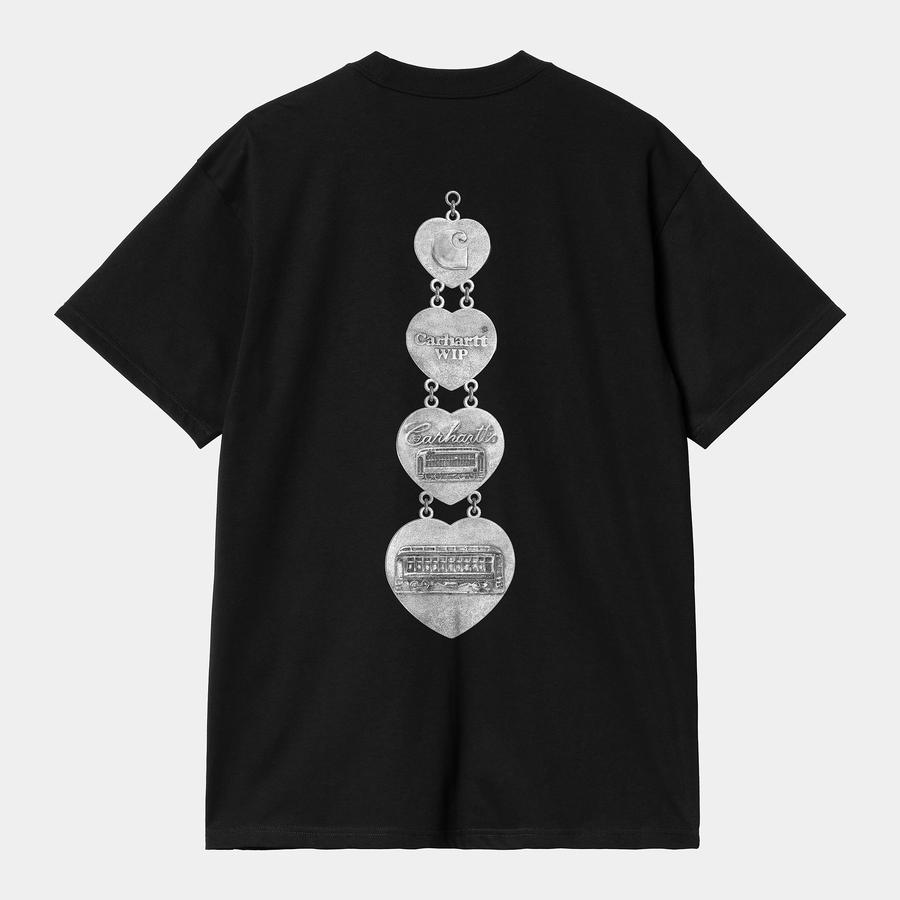 Carhartt WIP S/S Hartt Chain T-Shirt - Black