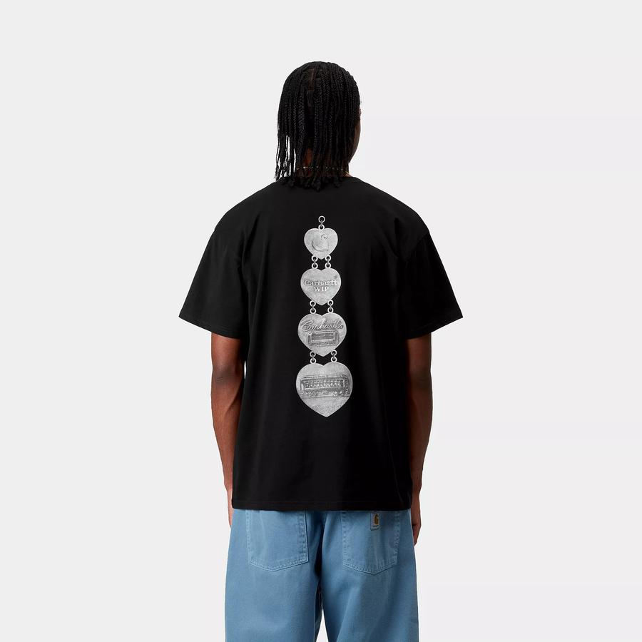 Carhartt WIP S/S Hartt Chain T-Shirt - Black
