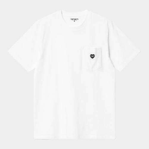 Carhartt WIP S/S Pocket Heart T-Shirt - White / Black