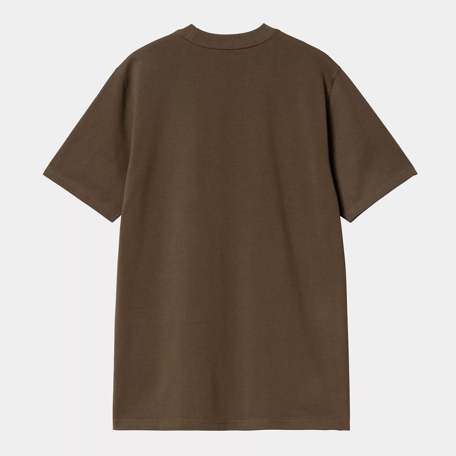 Carhartt WIP S/S Script T-Shirt - Liberica / Air Sky