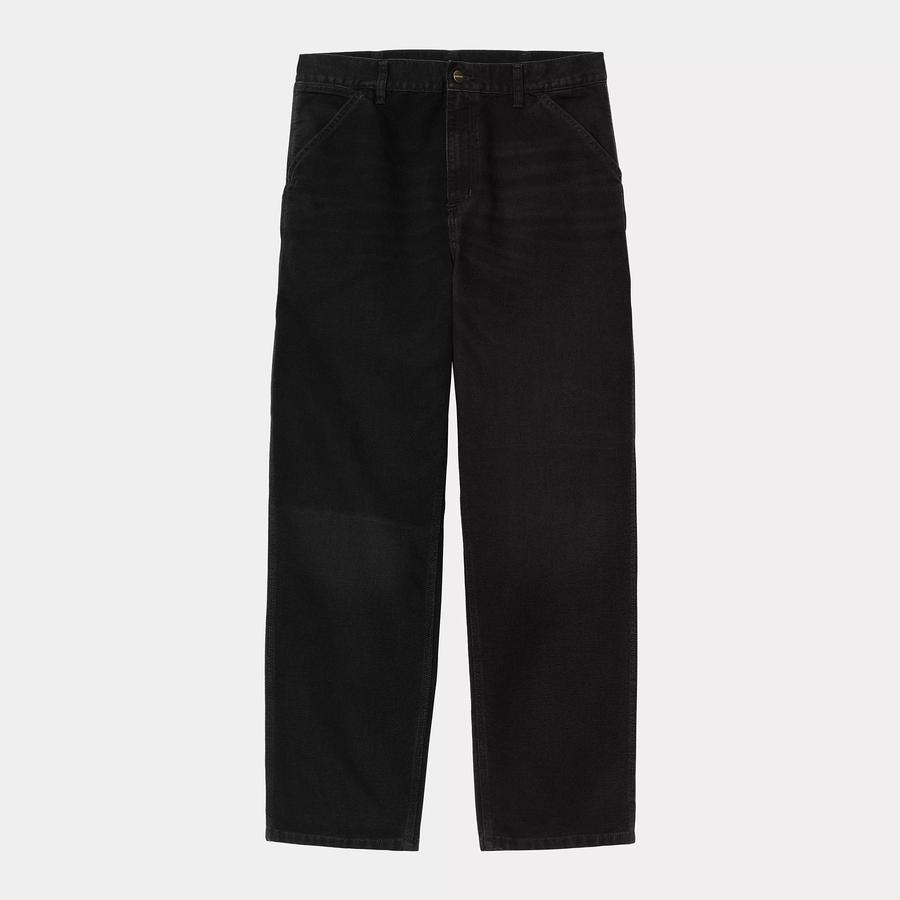 Carhartt WIP Single Knee Pant - Black (Stone Canvas)