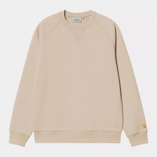 Carhartt WIP Chase Sweatshirt - Fleur De Sel / Gold
